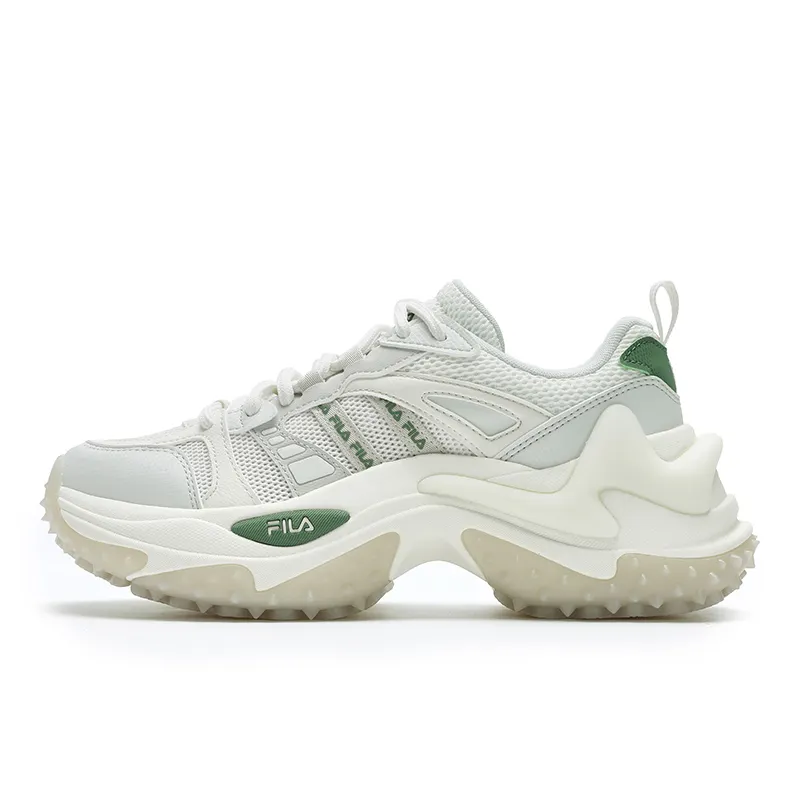 FILA SOFIA 3 Abrasion Resistant Low top Chunky Sneakers Women's White Green