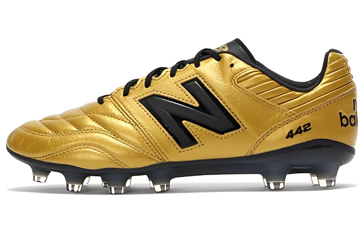 New Balance 442 V2 Pro HG Soccer Shoes ‘Gold Black’