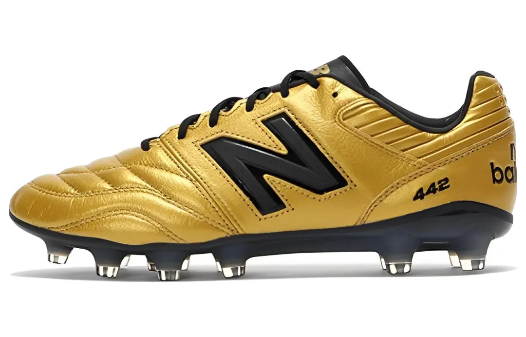 New Balance 442 V2 Pro HG Soccer Shoes 'Gold Black'