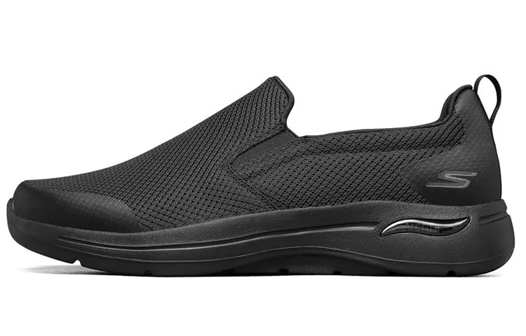 Skechers Go Walk Arch Fit Breathable Low top Casual Shoes Men's Black