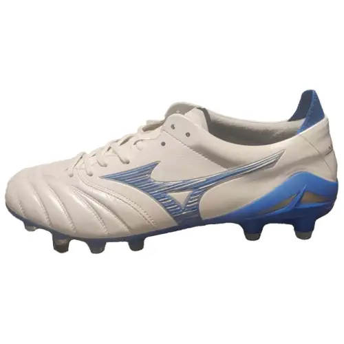 Mizuno Morelia Neo Comfortable And Lightweight Slip Resistant Abrasion Resistant Soccer Shoes Unisex White Blue