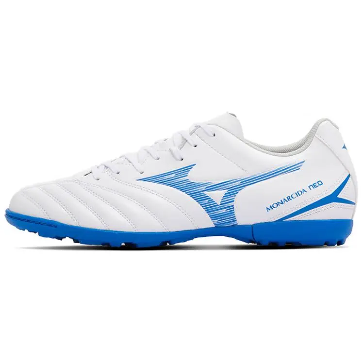 Mizuno Monarcida Neo 3 Comfortable And Lightweight Cushioning, Wear Resistant Soccer Shoes Unisex White Blue