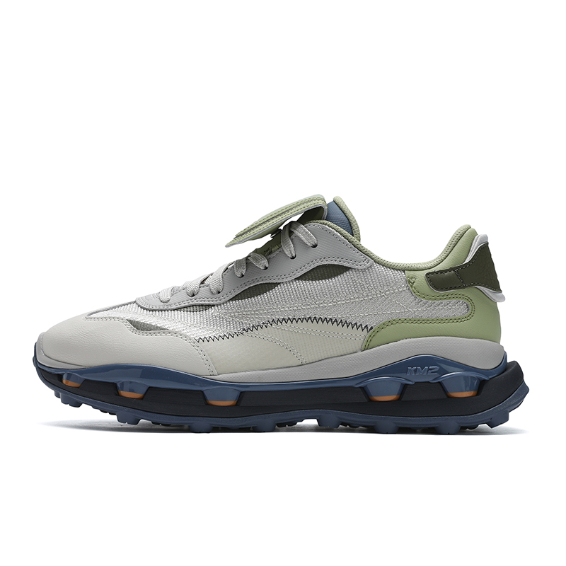 FILA Icona Abrasion Resistant Breathable Low top Casual Shoes Men's Gray Green
