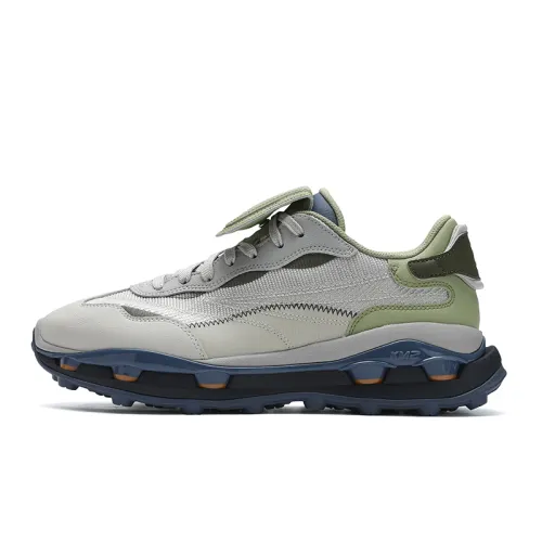 FILA Icona Abrasion Resistant Breathable Low top Casual Shoes Men's Gray Green