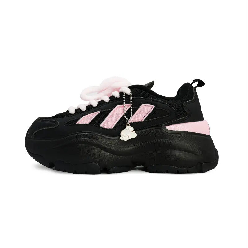 Adidas Originals OZGAIA Slip Resistant, Abrasion Resistant, Height Increasing Low top Casual Shoes Women's Black Pink
