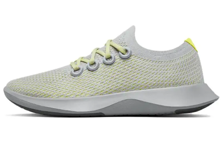 Allbirds Tree Dasher Cushioning Breathable Low top Sports Casual Shoes Men's Gray Yellow