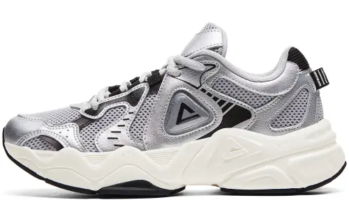 PEAK Casual Shoes Women's Low Top Silver Black