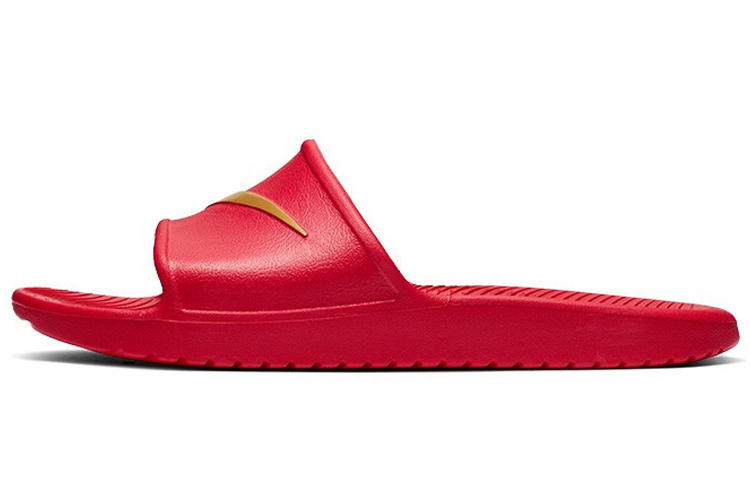 Шлепанцы Nike Kawa (красно-золотые)