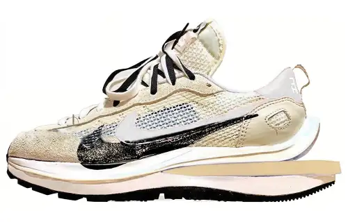 Nike VaporWaffle Cushioning Slip Resistant Low top Casual Shoes Men's White Black