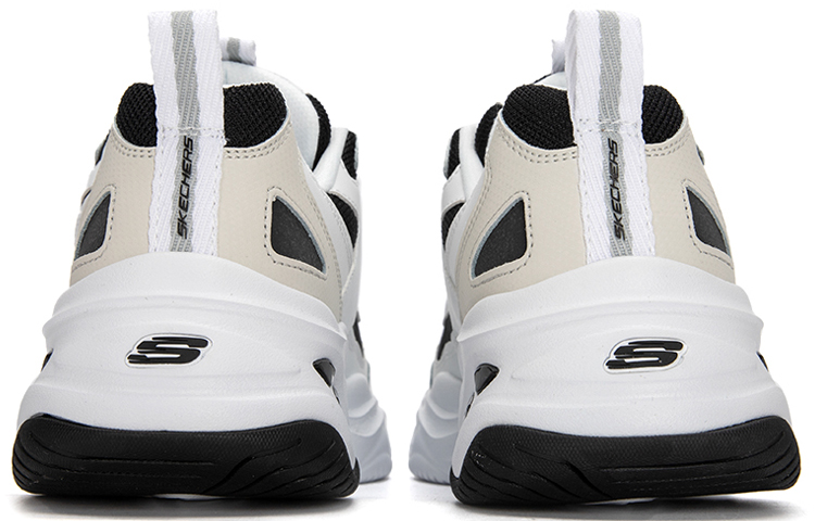 Мужские кроссовки Skechers D'LITES 4.0 (бело-светло-серые) — Белый / светло-серый — фото 5