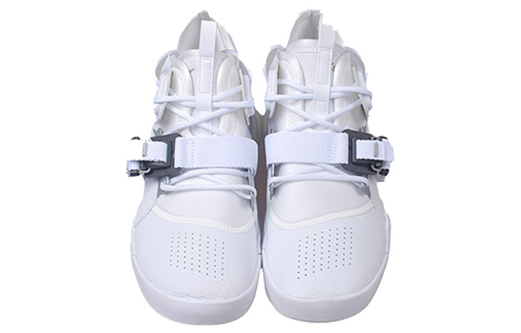 Мужские кроссовки Nike Air Force 270 White Metallic Silver OG (белый / серый / серебристый) — фото 4
