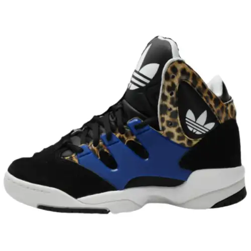 Adidas Originals Trefoil Collection Slip Resistant Abrasion Resistant Mid top Casual Shoes Women's Black