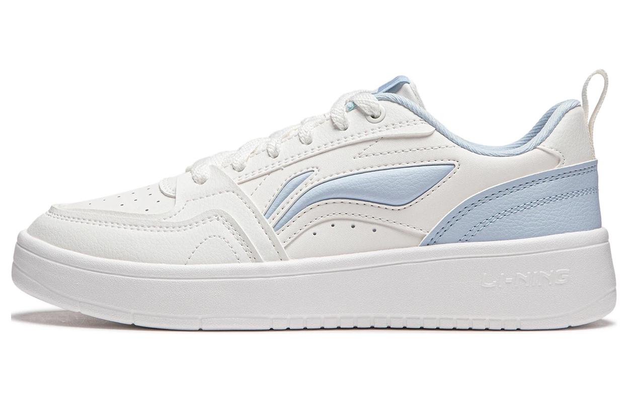 Li Ning Sycee V2 Slip Resistant Abrasion Resistant Low top Casual Shoes Women's White Blue