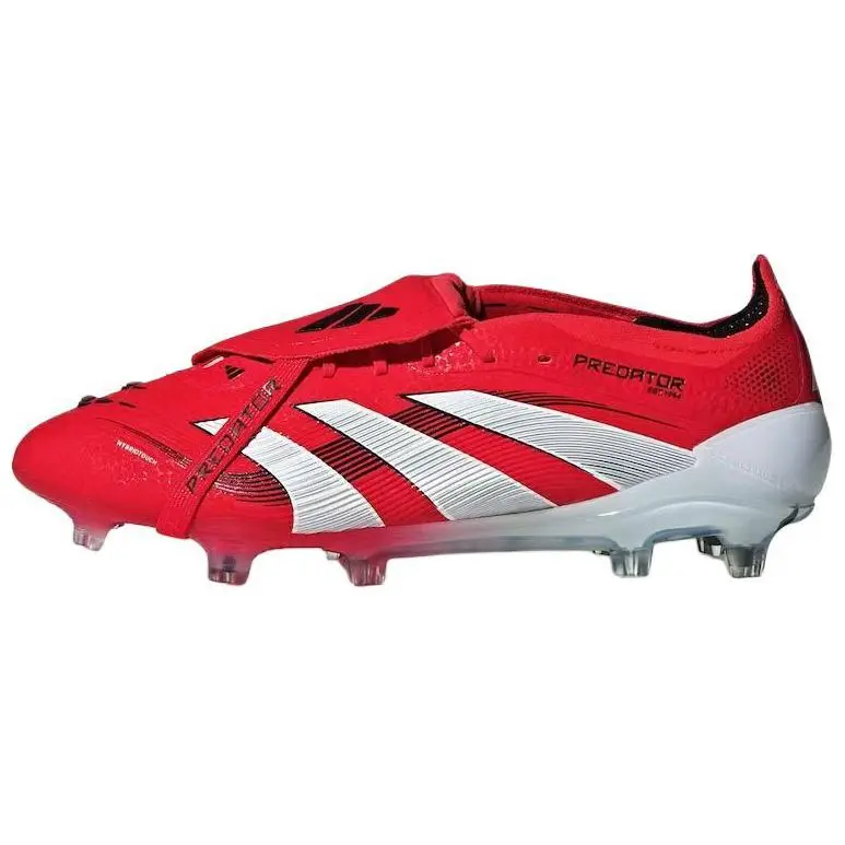 Adidas PREDATOR ELITE FG (Firm Ground) Pu Soccer Shoes Unisex Red White Black