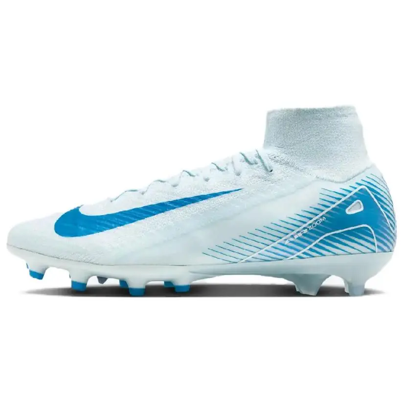 Nike Mercurial Superfly 10 AG Artificial Ground Soccer Shoes Men's White Blue