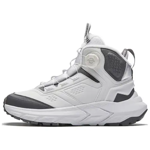 Anta Wilderness PRO Slip Resistant Abrasion Resistant High top Casual Shoes Men's White Gray