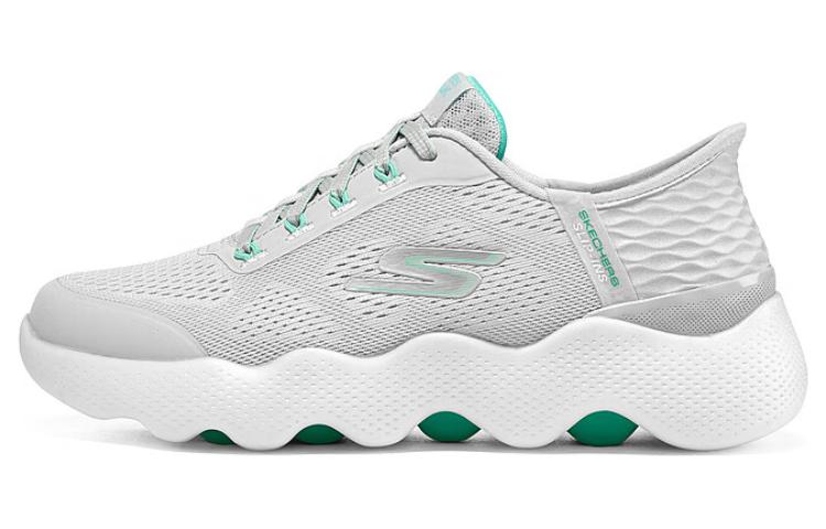 Skechers Skechers WOMEN'S GO WALK Go Walk Massage Mesh Fabric Flash Shoes Sports Low Top Life Casual Shoes Women's Gray Green
