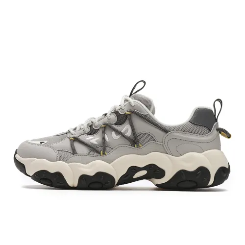 FILA Textile, Synthetic Leather Low top Casual Shoes Men's Dove Gray