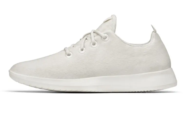 Allbirds Wool Runner Cushioning Abrasion Resistant Slip Resistant Low top Sports Casual Shoes Men's Natural White