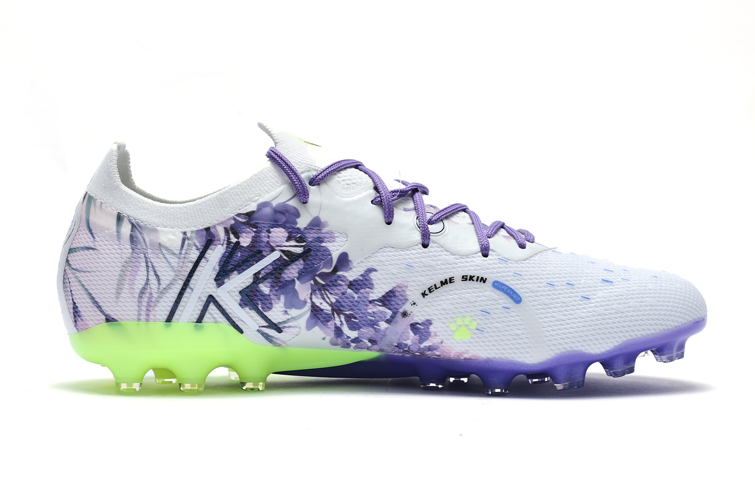 KELME Quick Spark 5.0 Soccer Shoes Unisex Low Top White Purple