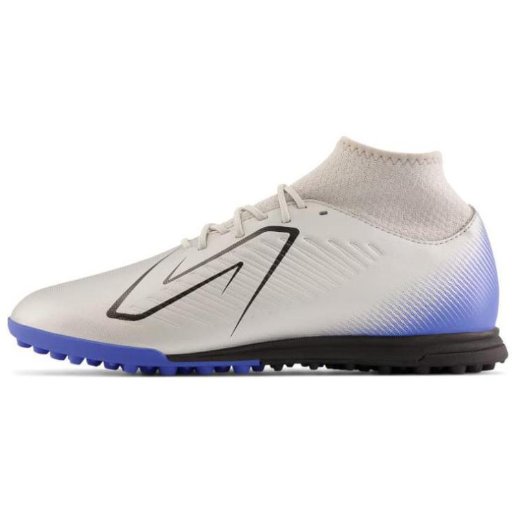 New Balance Tekela V4 TF Turf Artificial Turf, Firm Ground Kangaroo Leather Soccer Shoes Silver Blue