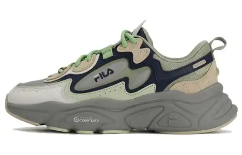 FILA Fila Mars 1 fabric Mars 1.0 simple and versatile shock-absorbing and wear-resistant low-cut lifestyle shoes for women blue gray