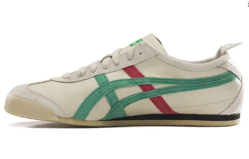 Onitsuka Tiger MEXICO 66 Comfortable Slip Resistant Low top Casual Shoes Unisex Beige Green