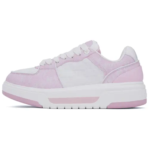 MLB Chunky Liner Slip Resistant Abrasion Resistant Low top Casual Shoes Unisex Pink