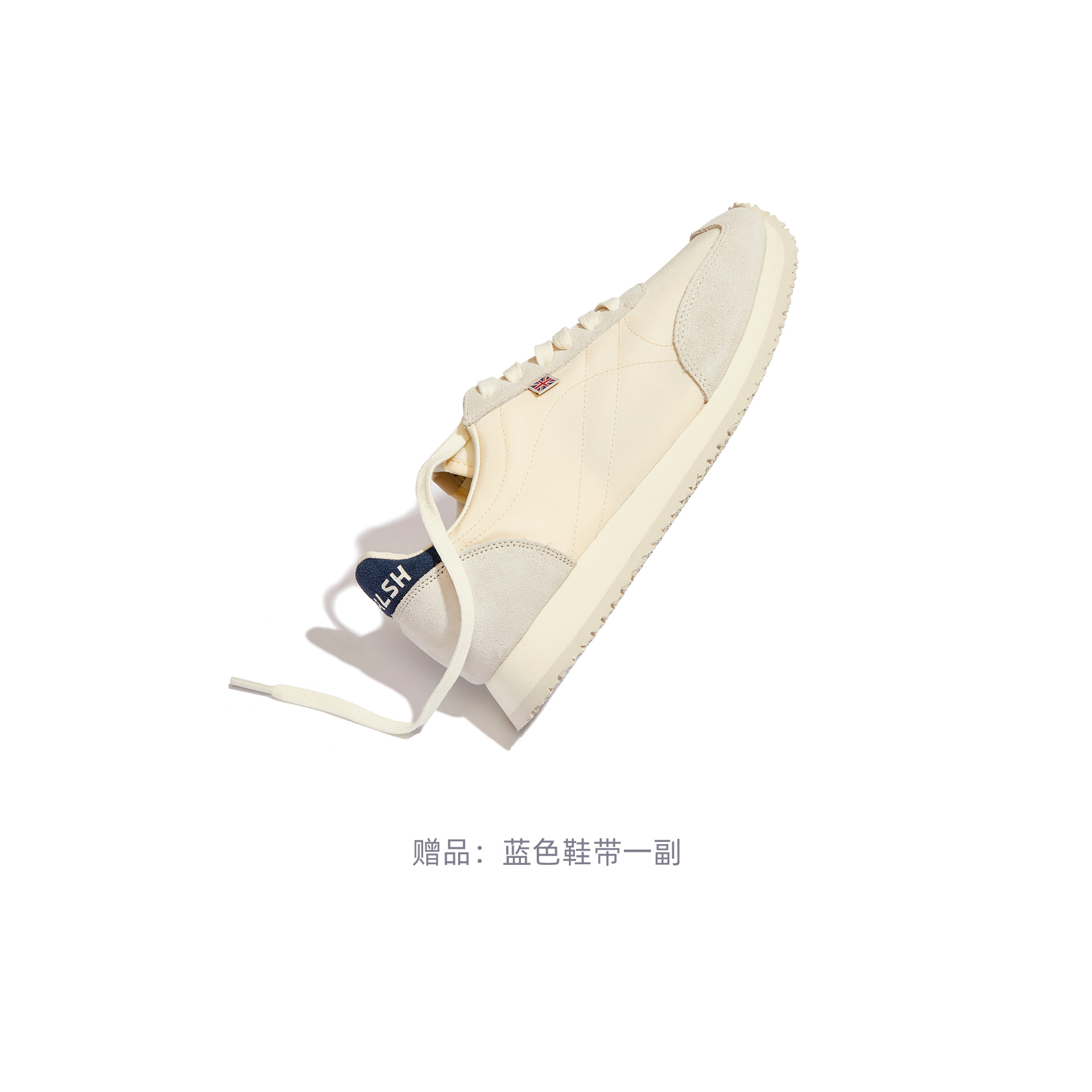 Norman Walsh Tdl Mid top Casual Shoes Unisex White Dark Blue