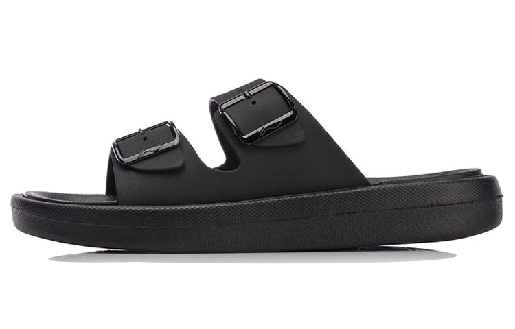 Li Ning Clap Comfortable EVA Slide Slippers Men's Black