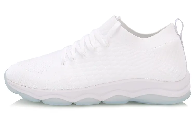 Li Ning Wujie Fabric Cushioning Slip Resistant Breathable Abrasion Resistant Lightweight Low top Casual Shoes Women's