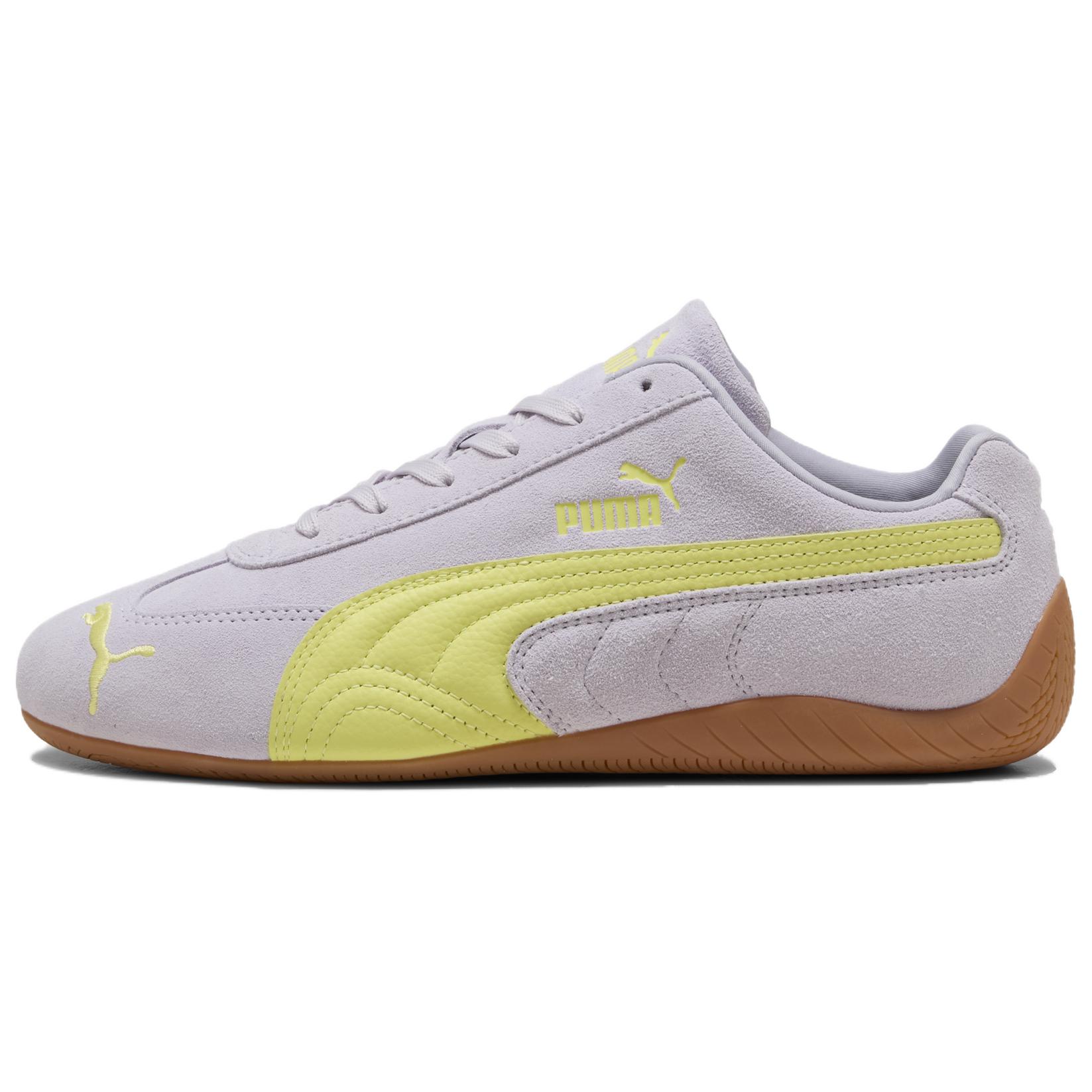 PUMA Speedcat Abrasion Resistant Low top Casual Shoes Unisex Purple Yellow