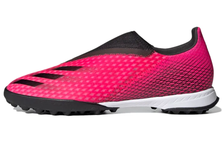 Adidas X GHOSTED TF Turf Abrasion Resistant Abrasion Resistant Soccer Shoes Unisex Rose Red