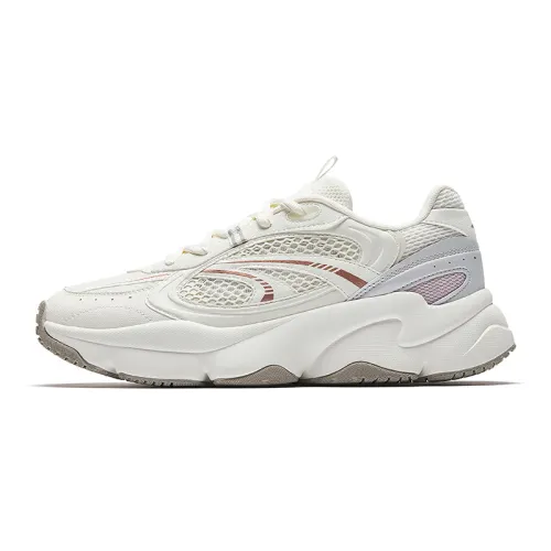 Anta Slip Resistant, Abrasion Resistant, Lightweight Low top Casual Shoes Women's White Pink