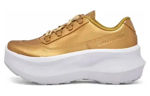SALOMON SR811 Leather Platform Comme Des Garcons Gold