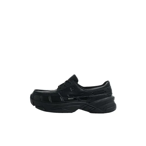 FILA REPLICA Leather Abrasion Resistant Breathable Abrasion Resistant Breathable Low top Casual Shoes Unisex Black
