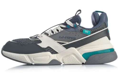 Li Ning 001 Trendy Non slip Lightweight Low top Casual Shoes Men's Iron Asphalt Gray