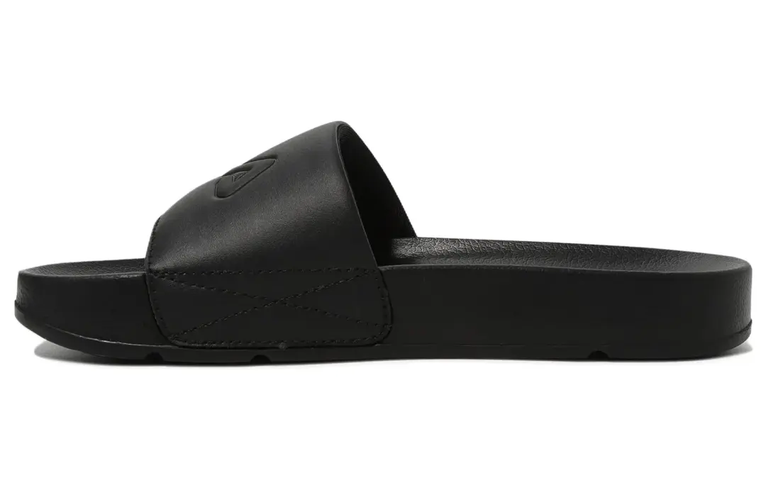 FILA Drifter Outerwear Rubber Sole Abrasion Resistant Abrasion Resistant Slide Slippers Unisex Black Korean Style