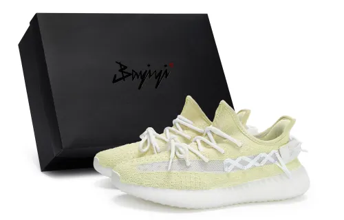 Adidas Originals Yeezy Boost 350 V2 Slip Resistant Low top Casual Shoes Unisex White Yellow