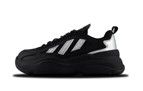 Adidas Originals OZGAIA Slip Resistant Abrasion Resistant Low top Casual Shoes Women's Black Silver