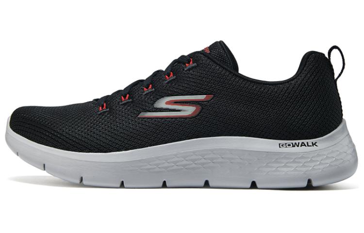 Skechers Fabric Cushioning Low top Casual Shoes Men’s Black Red