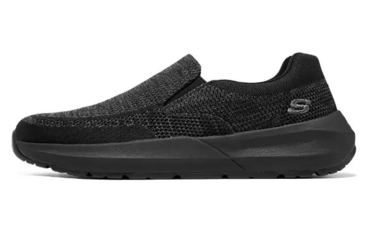 Skechers Fabric Cushioning, Wear Resistant Low top Casual Shoes Men's Black