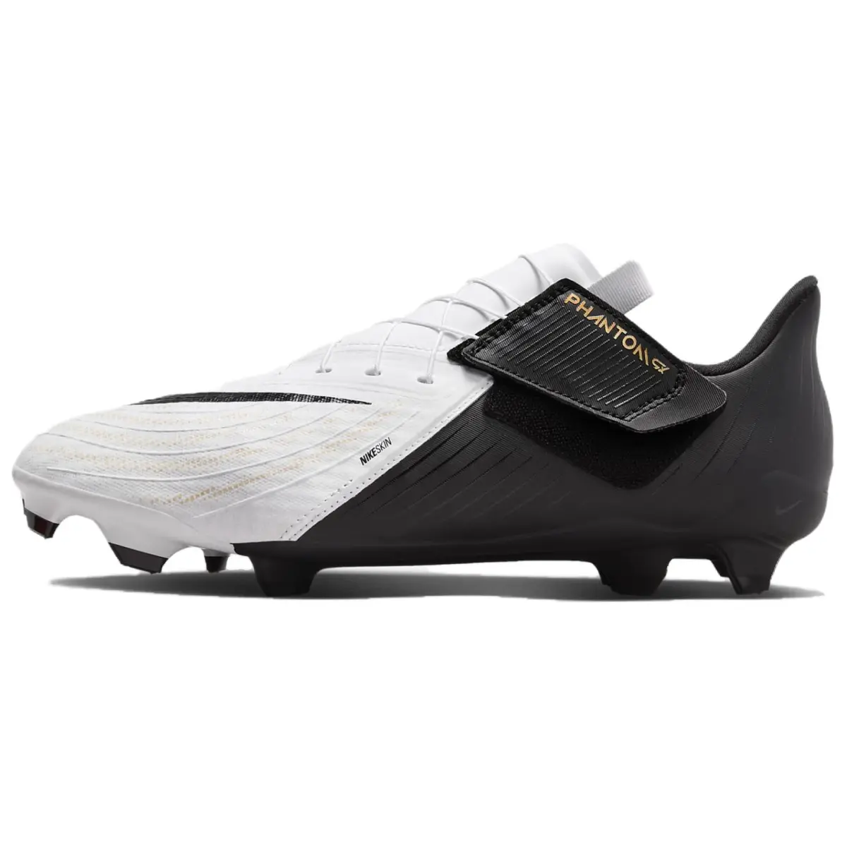 Nike Phantom GX 2 Academy EasyOn MG 'White Black Metallic Gold'