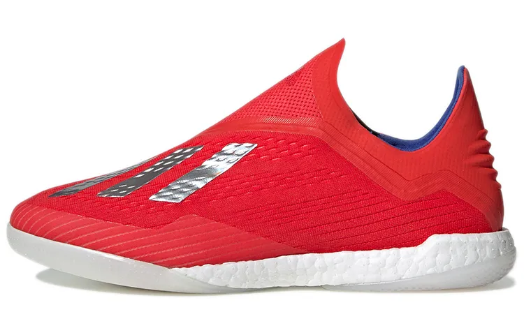 Adidas X 18+ IC/in Indoor Abrasion Resistant Abrasion Resistant Soccer Shoes Men's Red