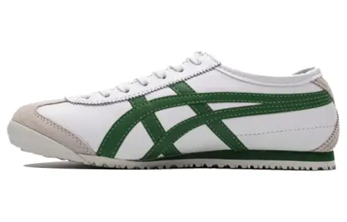 Onitsuka Tiger MEXICO 66 Cushioning Slip Resistant Abrasion Resistant Low top Casual Shoes Unisex White Green