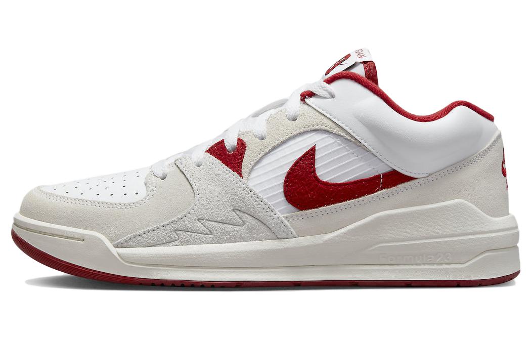 Jordan Stadium 90 leather, sporty and comfortable, shock-absorbing, non-slip, wear-resistant, lightweight, low-cut lifestyle shoes, men's, red and white