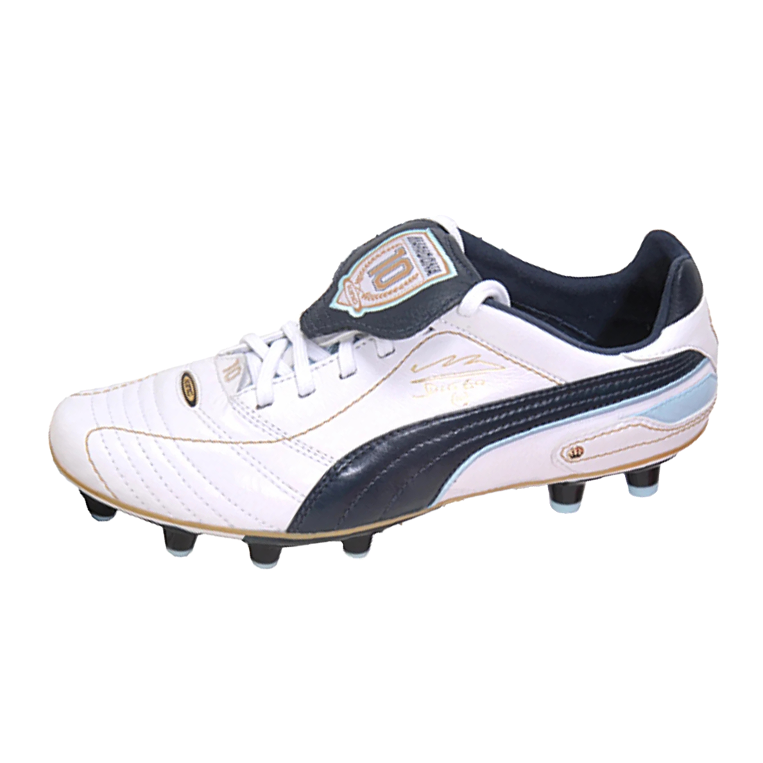 PUMA King Soccer Shoes Men's White Blue