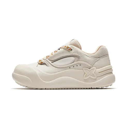 Anta Slip Resistant Abrasion Resistant Low top Casual Shoes Women's Beige