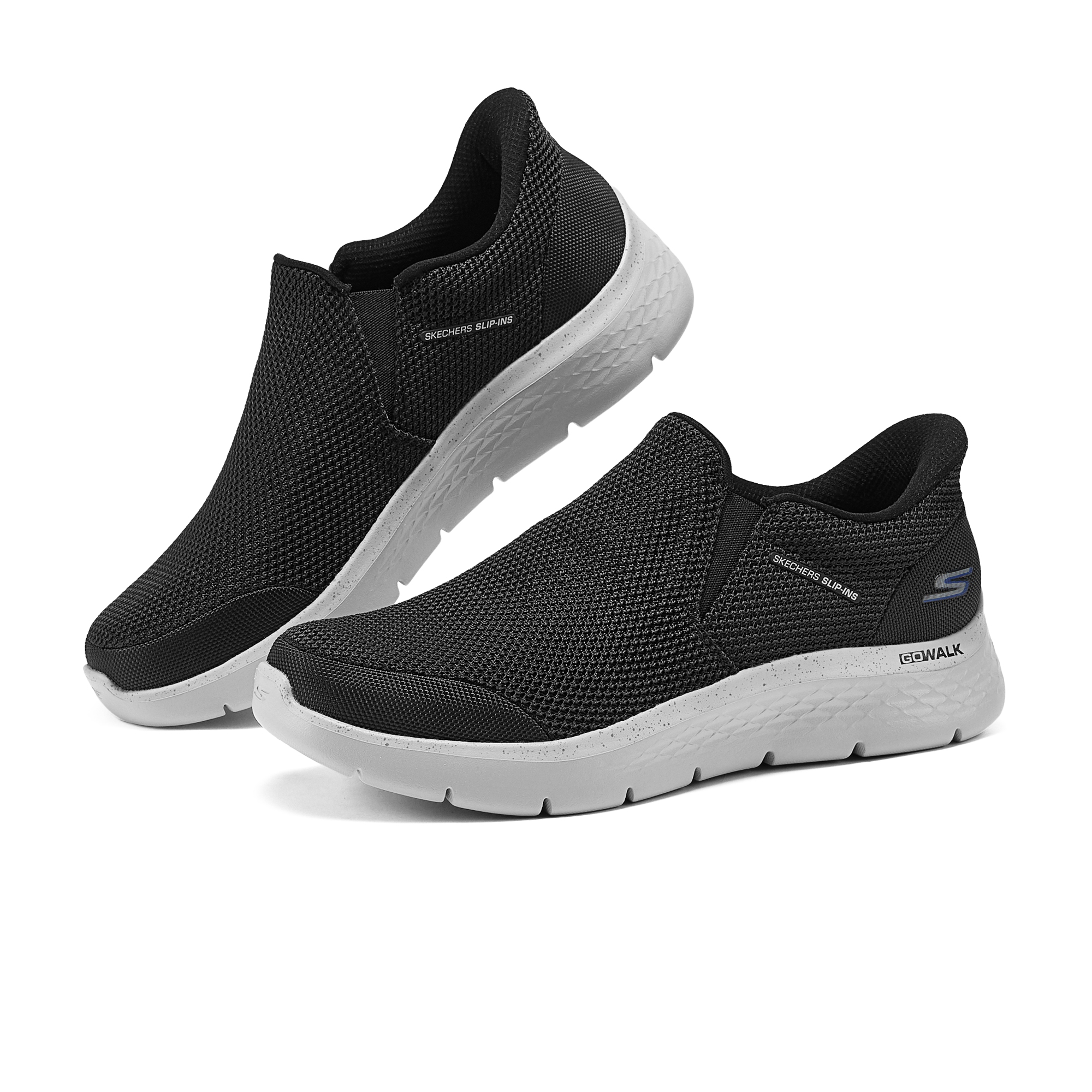 Skechers Slip Ins Low top Casual Shoes Men’s Black White
