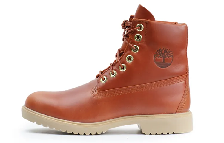 Timberland Combat Boots Men's Vintage Brown